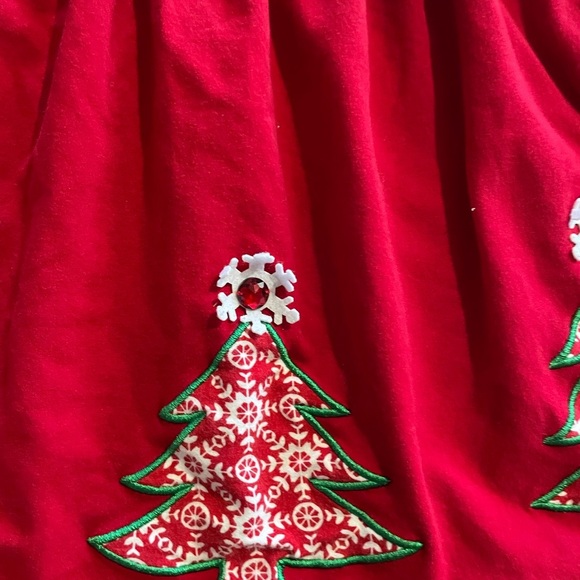Bonnie Jean girls dress size 4 t red white Christmas - Picture 2 of 6